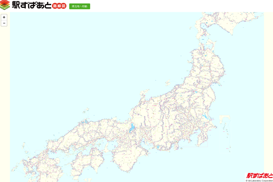 地図上に非デフォルメ鉄道路線図 Kenta S Blog