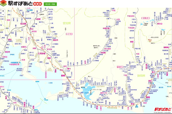 地図上に非デフォルメ鉄道路線図 Kenta S Blog