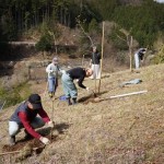 植樹と上黒川区民祭と武田研壮行会