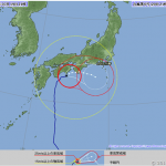 台風6号接近中