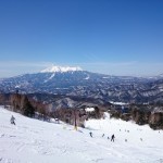 息子と2人きそふくしまスキー場