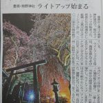 夜桜新聞掲載から職場の歓送迎会