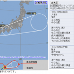 2017最初の台風3号接近中