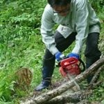 久しぶりにチェーンソー